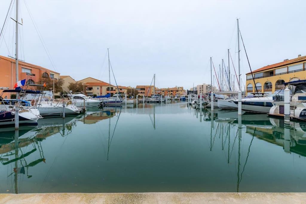 La Perle Du Port * Terrasse * Clim * Mer A 5 Min * Chambre * Carnon-Plage Exterior foto
